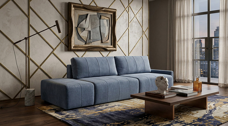 Прямой диван Оникс с пуфом, рис.9